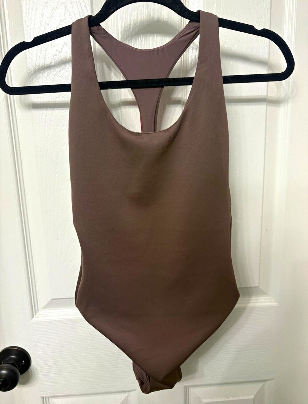 Left On Friday NWT Stormy Fast Track Racerback One-Piece Swimsuit Small Tall